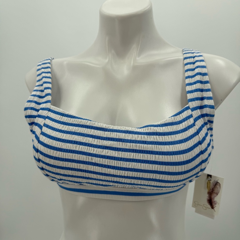 Jessica Simpson Bluebell Stripe Bikini Top